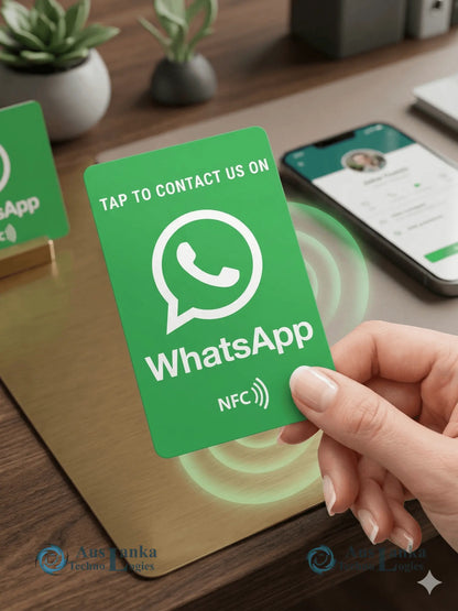 Smart NFC Tap-to-Follow Card | Facebook, Instagram & WhatsApp Business Connections All in One Printer