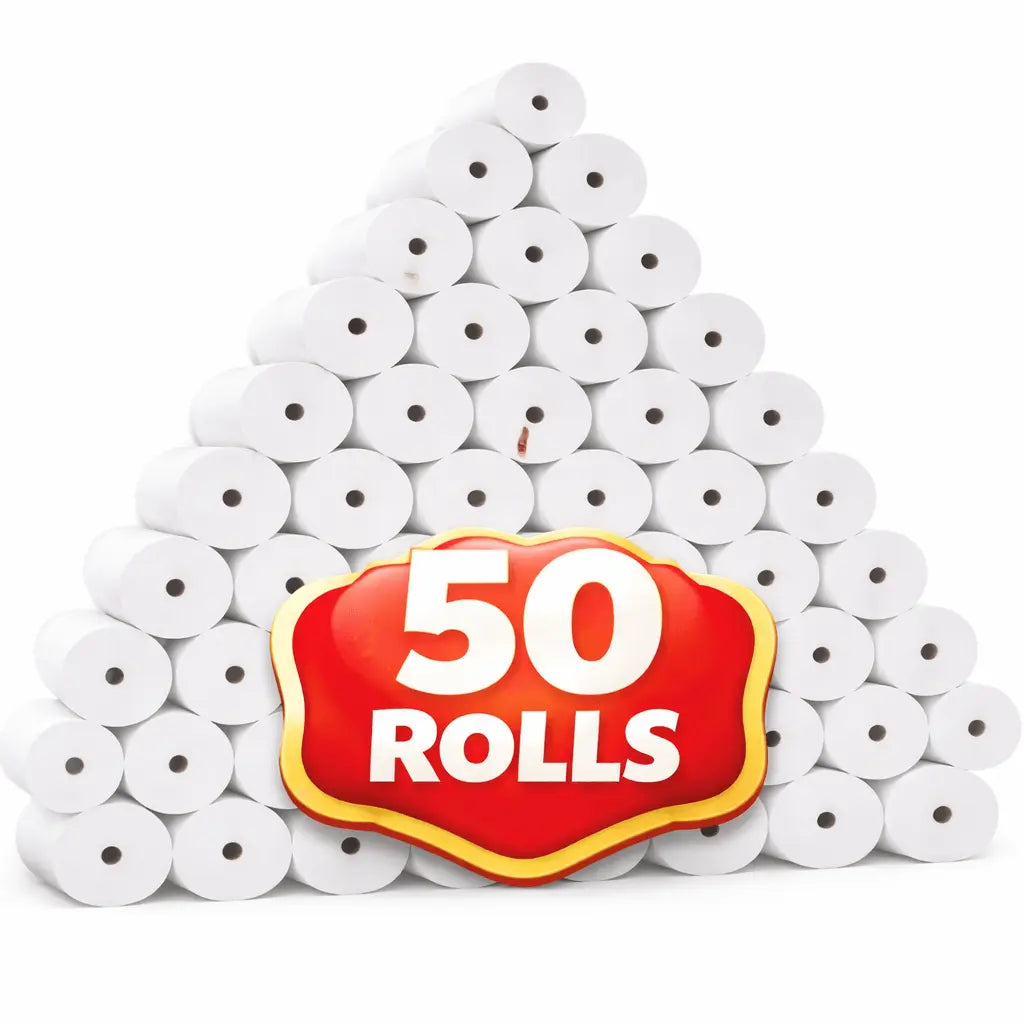 80x80mm Premium Thermal Paper Roll POS Cash Register Receipt BPA FREE All in One Printer