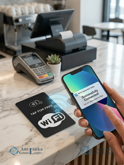 Smart NFC Tap-to-Follow Card | Facebook, Instagram & WhatsApp Business Connections All in One Printer