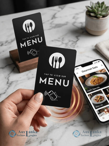 Smart NFC Tap-to-Follow Card | Facebook, Instagram & WhatsApp Business Connections All in One Printer