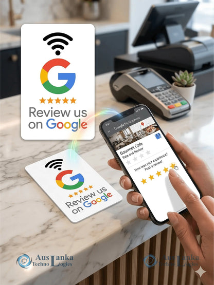 Smart NFC Tap-to-Follow Card | Facebook, Instagram & WhatsApp Business Connections All in One Printer
