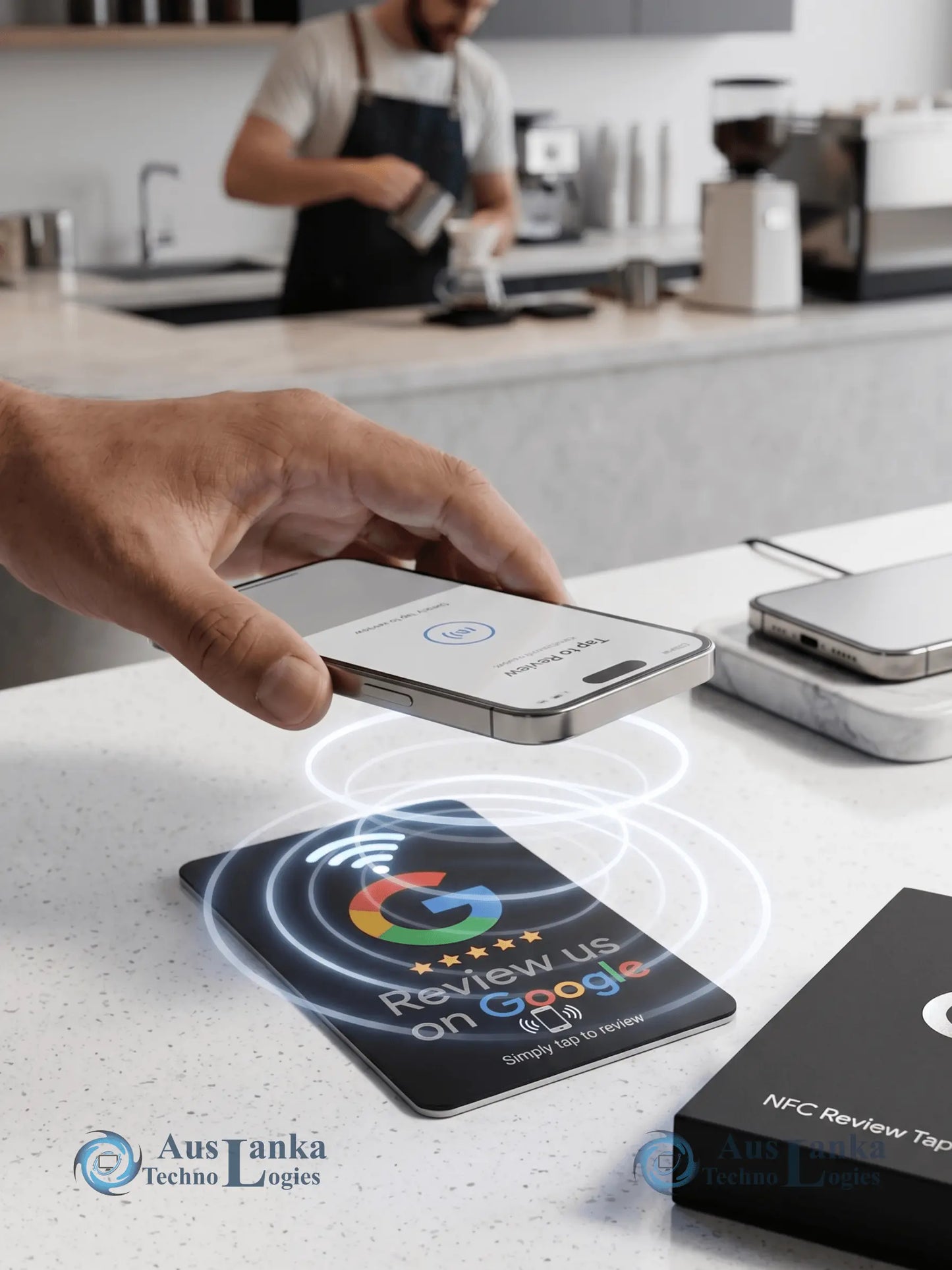 Smart NFC Tap-to-Follow Card | Facebook, Instagram & WhatsApp Business Connections All in One Printer