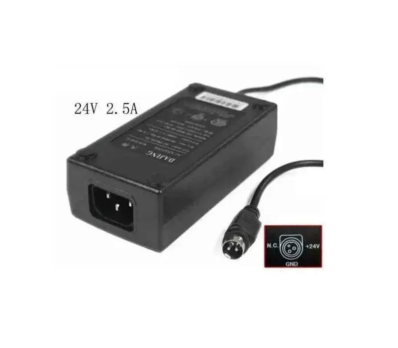 Power Adapter, DJ-240250-SA, 24V 2.5A, 3-Pin Din, IEC C14 All in One Printer